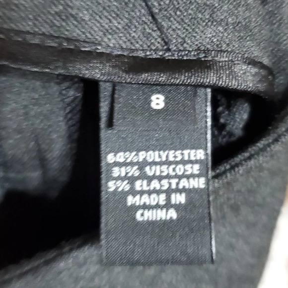 Clothes (real) Saks Fifth Avenue grey trouser slacks flat front - Picture 9 of 9